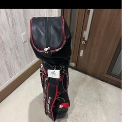 le coq sportif ゴルフバッグ 赤黒の画像
