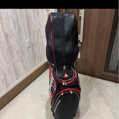 le coq sportif ゴルフバッグ 赤黒の画像