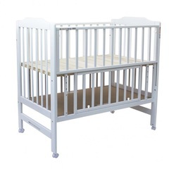 マットレス付き カトージ ハイシートベビーベッド ホワイトの画像