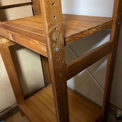 木製　棚の画像