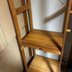 木製　棚の画像