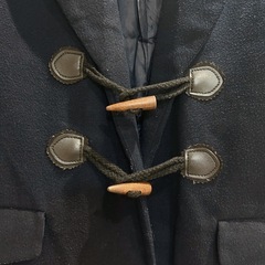 ダッフルコート ダークネイビー セミロングコート フリーサイズの画像