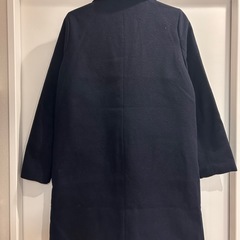 ダッフルコート ダークネイビー セミロングコート フリーサイズの画像