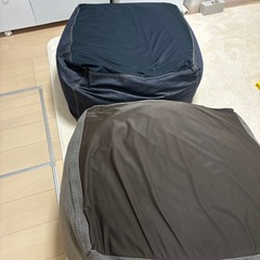 無印良品　ビーズクッション2個セットの画像