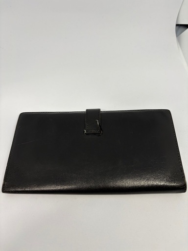 エルメス　ブラック　長財布　Ｈ金具ゴールド