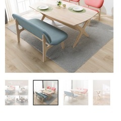 ニトリ　テーブル&チェアの画像