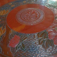 レトロ 円卓 ちゃぶ台 丸テーブルの画像