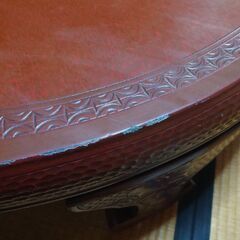 レトロ 円卓 ちゃぶ台 丸テーブルの画像