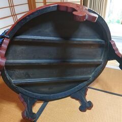 レトロ 円卓 ちゃぶ台 丸テーブルの画像