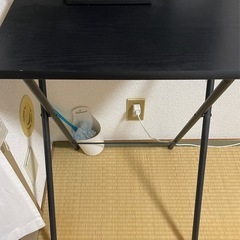 フォールディングテーブル ブラックの画像