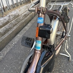 2022年モデル　美品！ Panasonic 電動自転車 ビビ ViVi SL 20　BE-FSL031 + 12Ah 高容量バッテリー + 専用充電器 3段変速 BAA適用の画像