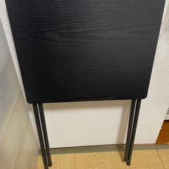 フォールディングテーブル ブラックの画像