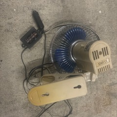 車用　レトロ風扇風機　ファンの画像