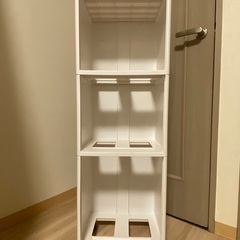 分別ゴミ箱 43L 【縦型3段・キャスター付き】の画像