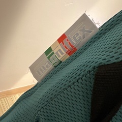 マニフレックス メッシュ・ウィング 三つ折り高反発マットレス ダブル ミッドブルーの画像