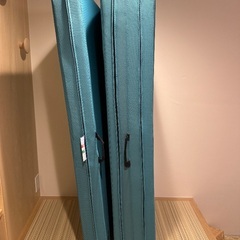 マニフレックス メッシュ・ウィング 三つ折り高反発マットレス ダブル ミッドブルーの画像