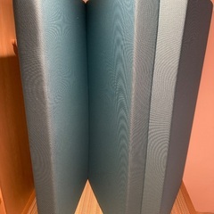 マニフレックス メッシュ・ウィング 三つ折り高反発マットレス ダブル ミッドブルーの画像