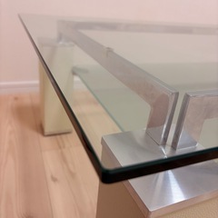 ニトリ　ガラステーブル　ニューヨーク2の画像