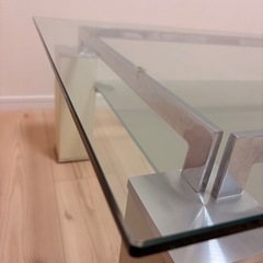 ニトリ　ガラステーブル　ニューヨーク2の画像