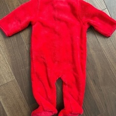 Vertbaudet　ヴェルボデ　未使用　クリスマス　ベビーカバーオール サイズ60cm/3mの画像