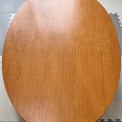 ローテーブル（折りたたみ脚／幅120cm）使用感ありのためお安めです＊12/19までにお引き取り希望の画像