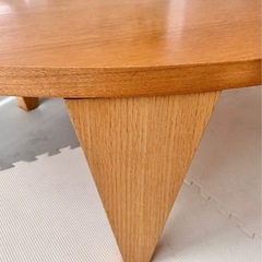 ローテーブル（折りたたみ脚／幅120cm）使用感ありのためお安めです＊12/19までにお引き取り希望の画像