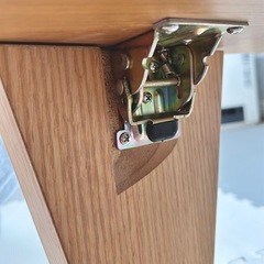 ローテーブル（折りたたみ脚／幅120cm）使用感ありのためお安めです＊12/19までにお引き取り希望の画像