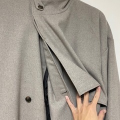 ロングコート(グレー)の画像