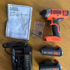 BLACK+DECKER  ドリルドライバー　18Vの画像