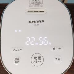 SHARP ジャー炊飯器 2019年製 KS-JC5-W 3合炊き ホワイトの画像