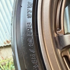 18インチ RAYS ホイールタイヤセット 245/35/R18
の画像
