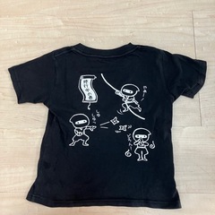 CHIBI-NIN 忍者Tシャツ 110ブラックの画像