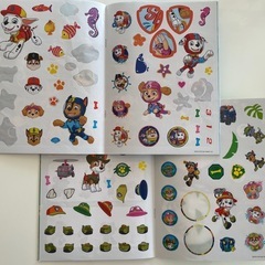 パウパトロール知育シールブック2冊+おまけ2冊セットの画像