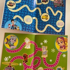 パウパトロール知育シールブック2冊+おまけ2冊セットの画像