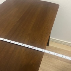 木製ローテーブル　北欧風ヴィンテージ　ブラウンの画像