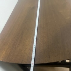 木製ローテーブル　北欧風ヴィンテージ　ブラウンの画像