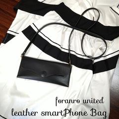 教室◆カードinレザースマホバッグの画像