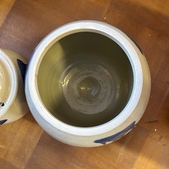 【受渡決定】陶器　壺　漬物入れの画像