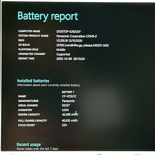 ?外観美品CF-SV9【i5第10世代★16GB】バッテリー良好 641