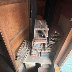 木製鳥かごの画像