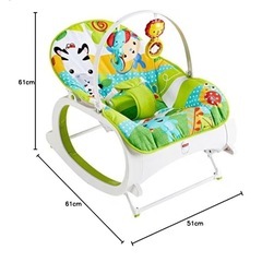 フィッシャープライス インファント・トドラーロッカー 3Way レインフォレスト　ゆりかごの画像