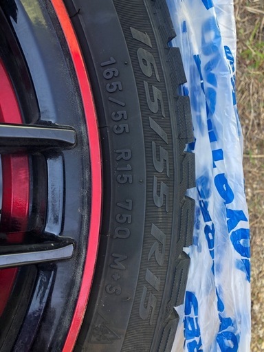 ホイール付き☆スタッドレスタイヤ 165/55 R15  2017年製