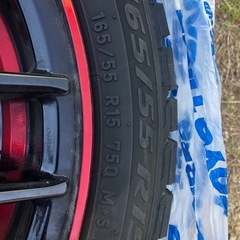 ホイール付き☆スタッドレスタイヤ 165/55 R15  2017年製の画像
