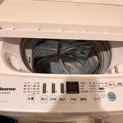 【ジャンク】Hisense 縦型洗濯機　4.5L修理前提　・部品取り・スクラップなどにの画像