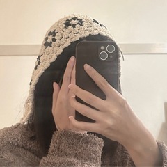 編み物 帽子　の画像