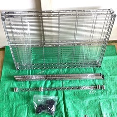 押入用オーダーメタルラック２段横幅90cm奥行き62cmの画像