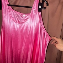 シルク風 ネグリジェ ワンピース 3XL 大きめ ゆったりの画像