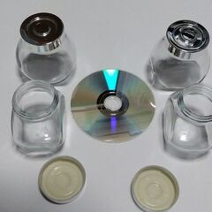 ミニ鍋？パンナイフ、ガラス小物入れの画像