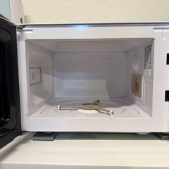 【申込者多数につき受付終了】ヤマゼン YAMAZEN 電子レンジ ターンテーブルタイプ 横開き 17L ホワイト 50Hz（東日本地域専用） YRB-177（W）5の画像