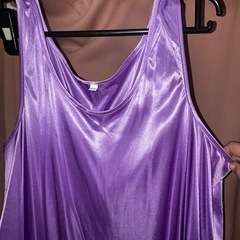 シルク風 ネグリジェ ワンピース 3XL 大きめ ゆったりの画像